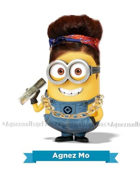 Agnes Minion @foto: Twitter @AgnezmoHugeFans