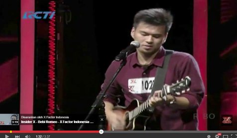 Aldy Saputra © X Factor Indonesia/youtube