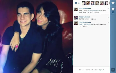 Salah satu foto Steve dengan Alenka |instagram @bradleyalenkaa