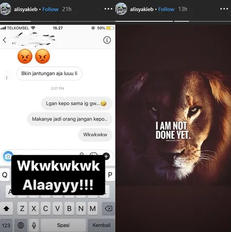 Ali dan Ciki Belum Buka Suara