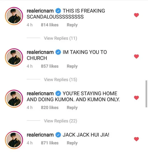 Komentar Lucu Eric Nam
