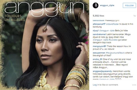 Cover album terbaru Anggun @foto: Instagram/Anggun_Cipta