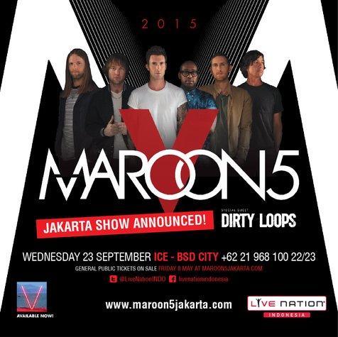 Maroon 5 Live in Jakarta @foto: Live Nation