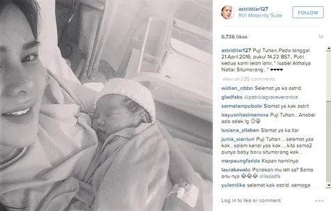 Foto Selamat Astrid Tiar Baru Saja Melahirkan Anak Keduanya Kapanlagi Com