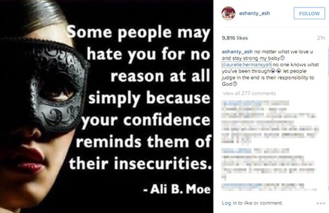 Aurel Punya Banyak Haters Ashanty Beri Sebuah Pesan Di Instagram