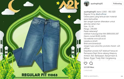 Ayu punya banyak bisnis, salah satunya clothing line A2T ©instagram/ayutingting92