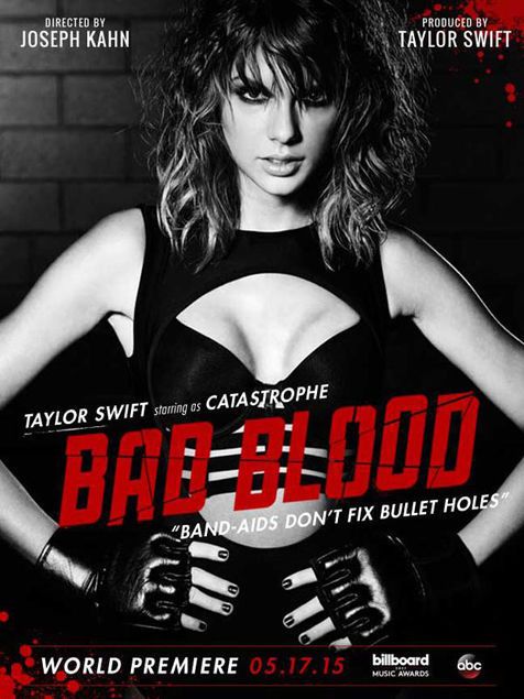 Poster Bad Blood © Taylor Swift/twitter