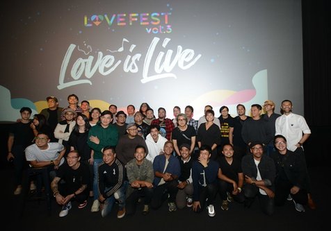 Badai bersama Love Festival Vol.3 all stars © KapanLagi.com/Bayu Herdianto