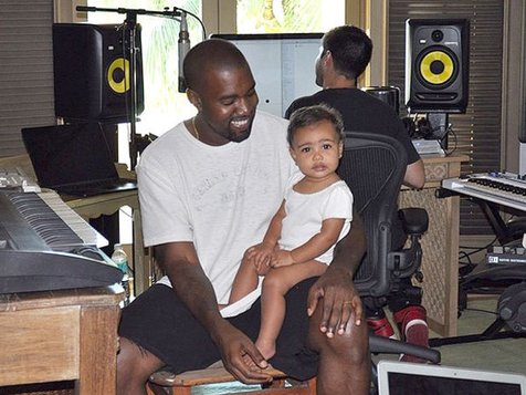 Kanye West Bersama North, Putrinya