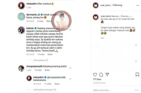 Komentar Pedas di Instagram Wika Salim