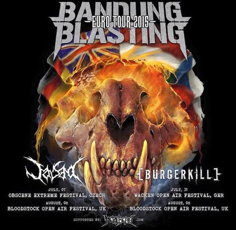 Flyer Burgerkill dan Jasad ekspansi ke Eropa @Twitter.com/Burgerkill