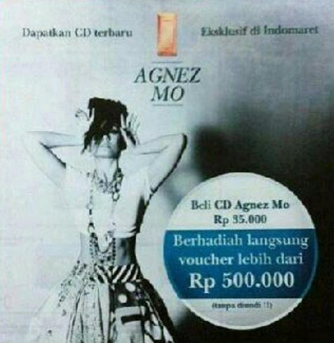 Cover CD album baru Agnes Monica. @AgnezmoFever