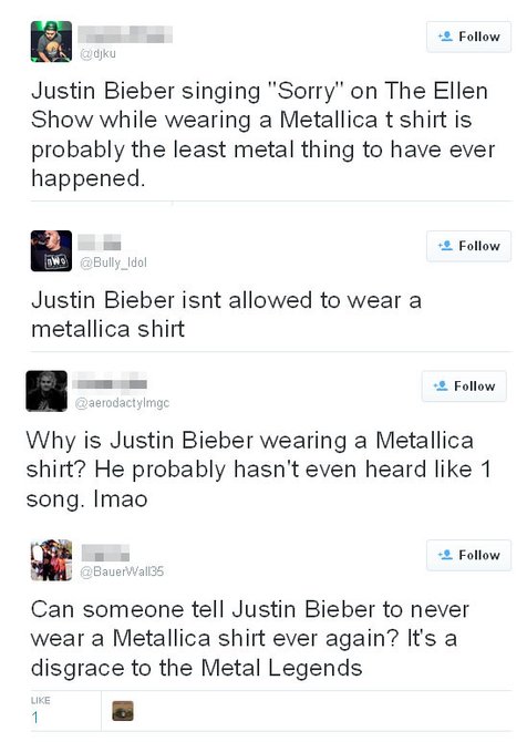 Cacian para netizen untuk Justin Bieber © Twitter.com