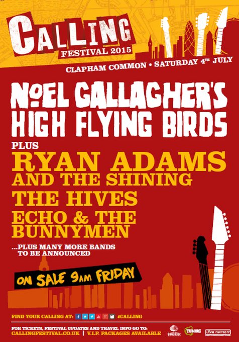 Calling Festival © Noel Gallagher Official Facebook