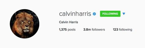 Avatar dari Calvin Harris di Instagram © Instagram.com/CalvinHarris