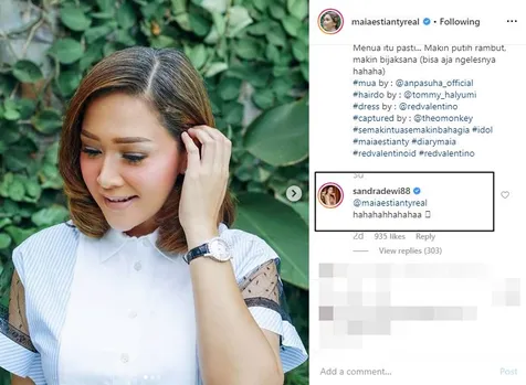 Komentar Sandra Dewi