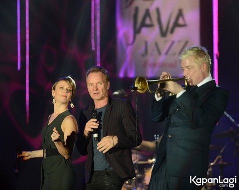 Penampilan enerjik Sting dan Chris Botti tutup panggung Java Jazz 2016/©KapanLagi.com®/Bambang E Ros