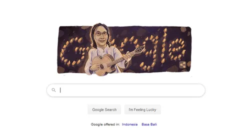 Doodle Chrisye Lengkap dengan Lilin-Lilin Kecil