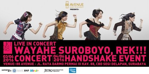 Konser JKT48 di Surabaya pada bulan Juni nanti © 88AVENUE