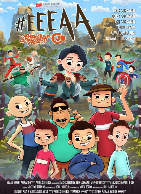 Hadir dengan konsep animasi bersama Endank Soekamti, klip #Eaaa CJR bakal hadir berbeda! © Visual Expert Animation