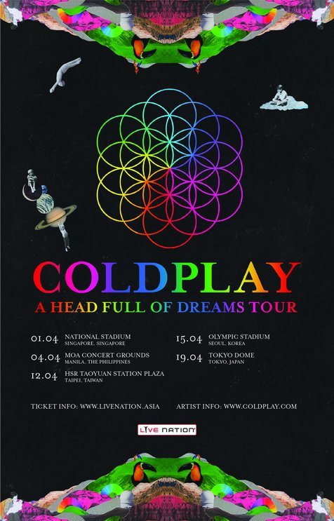 Takut kehabisan tiket? Simak jadwal tour Asia Coldplay yang lain! © http://coldplay.com