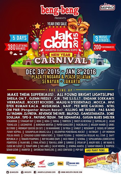 JakCloth Year End Sale siap digelar di penghujung tahun hingga awal 2016 © Twitter.com/JackCloth