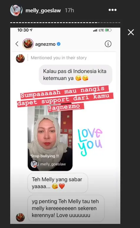 Dukungan Agnez Mo