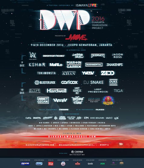 DWP 2016 resmi umumkan lineup hariannya © Ismaya Live/djakartawarehouseproject2016.com