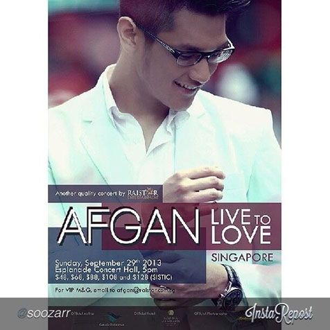 Poster konser Afgan