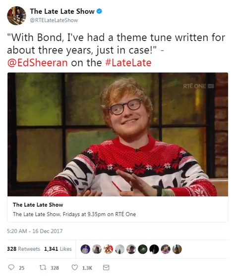 © twitter.com/RTELateLateShow