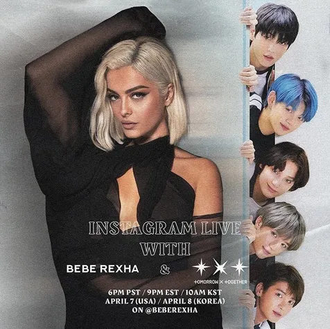 Bebe Rexha Ajak TXT Kolaborasi Bareng