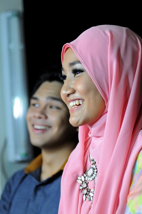 Fatin Shidqia Lubis saat shooting klip Kamulah Kamuku dengan The Overtunes @kapanLagi.com/Bambang E Ros