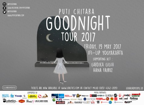 Rilis album kedua, Puti Chitara siap menggelar Goodnight Tour 2017 di Yogyakarta © Puti Chitara