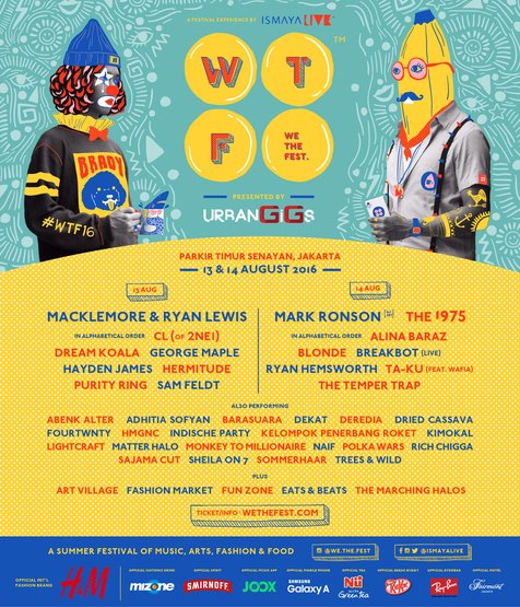 We The Fest 2016, siap jadi salah satu festival musim panas terbaik sekaligus ajang pembuktian para anak muda kreatif Indonesia © Ismaya Live