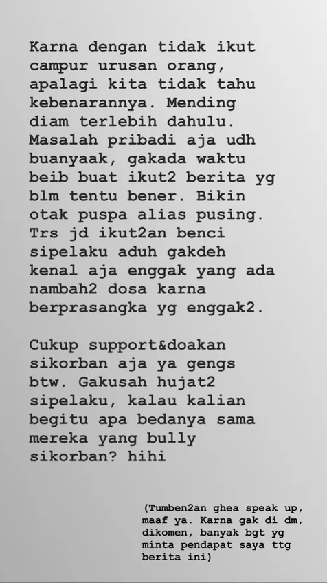 Gak Mau Ikut Campur