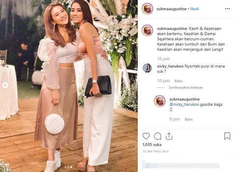 Ada Puisi Soal Kesetiaan di Pernikahan Glenn dan Mutia