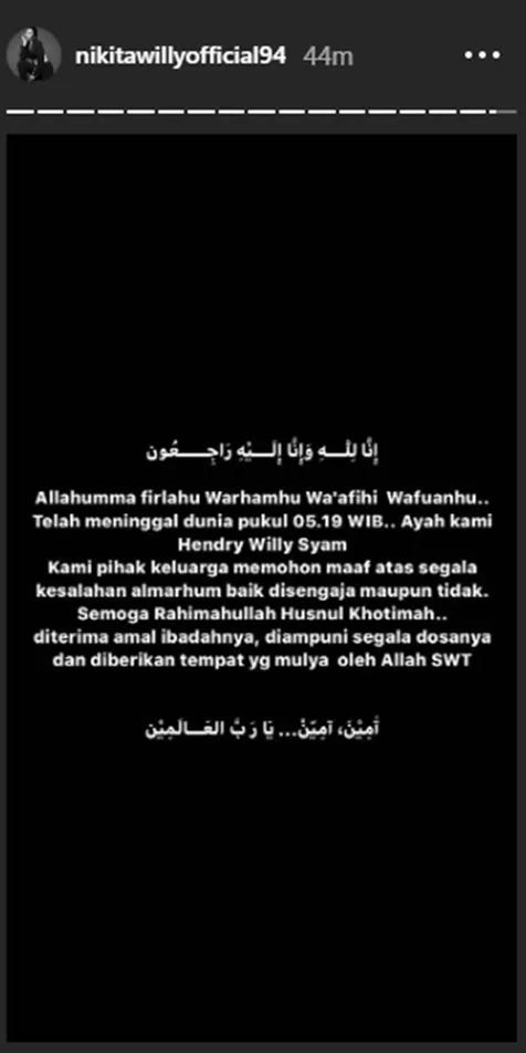 Meninggal karena Sakit Jantung