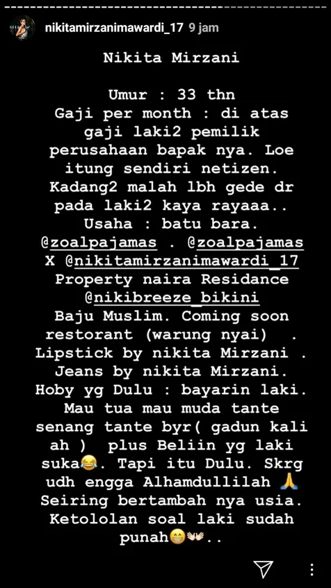 Nikita Mirzani dan Bisnisnya