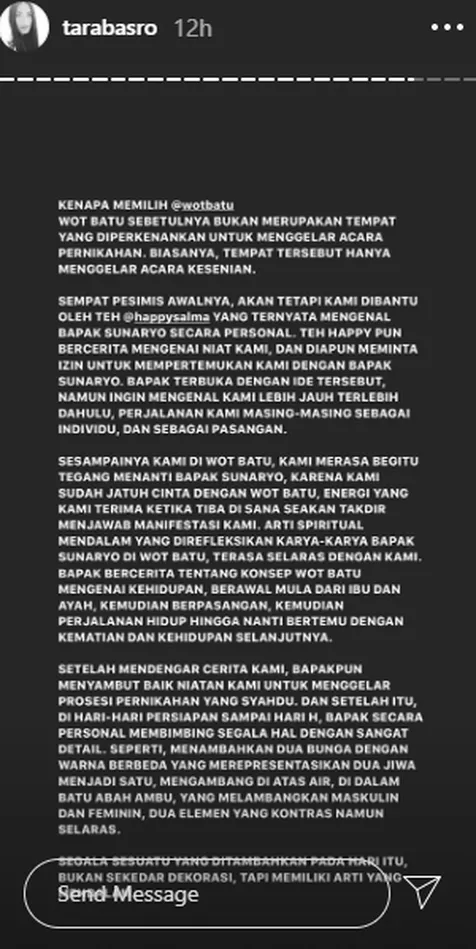Dibantu Happy Salma