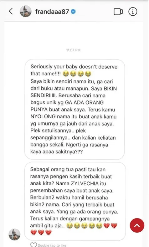 Teguran Keras Franda Pada Sang Fans