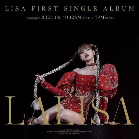 Poster Debut Solo Lisa (Credit: Instagram/lalalalisa_m)