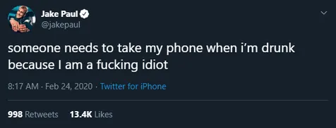 Hapus Tweet Lama, Ngaku Mabuk