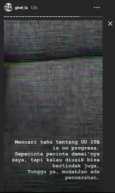 Gisel Tempuh Jalur Hukum?