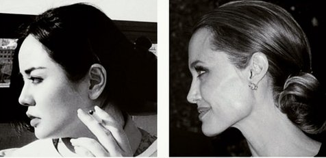 Gita vs Angelina, mirip? @ Instagram/Gita Sinaga