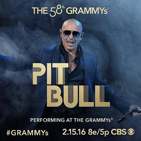 Pitbull juga tampil di Grammy ©twitter/thegrammys