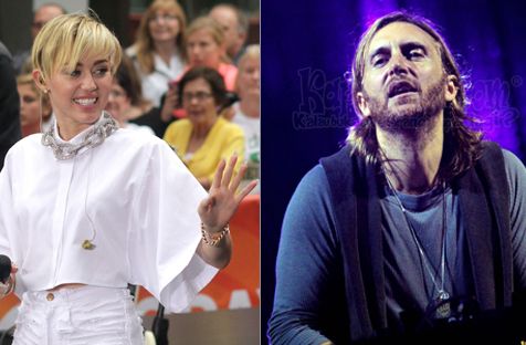 Miley Cyrus dan David Guetta ©KapanLagi.com®