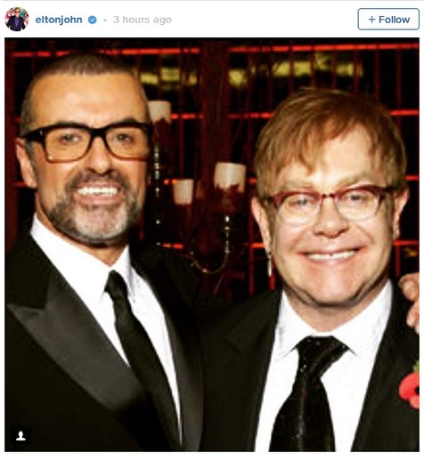 Elton John shock atas kepergian George/©instagram.com/eltonjohn