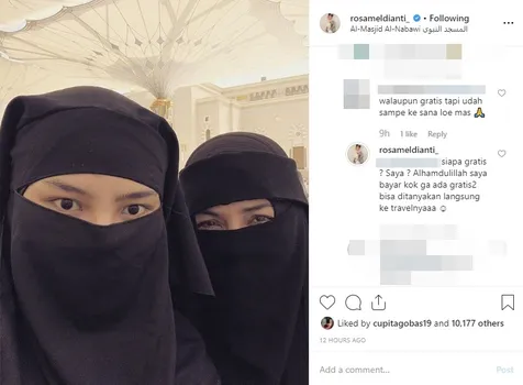 Komentar Meldi Disebut Umroh Gratis