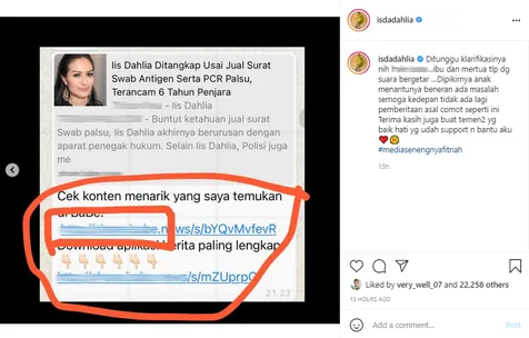 Diberitakan Ditangkap Polisi Karena Jual Hasil Tes Swab dan PCR Palsu, Iis Dahlia Ngamuk
