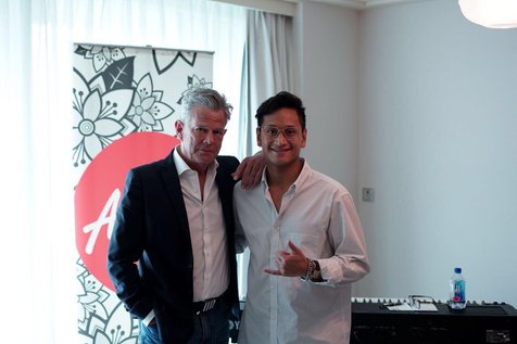 Abirama & David Foster © Kapanlagi/Fikri Alfi Rosyadi